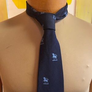 WM Chelsea vintage Necktie blue with light blue unicorns